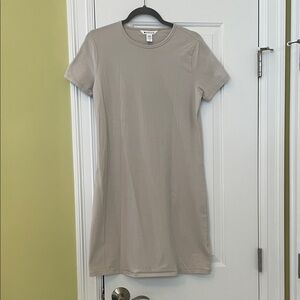 Athleta Taupe Short Sleeve Dress